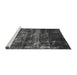 Sideview of Machine Washable Abstract Gray Modern Rug, wshabs1114gry