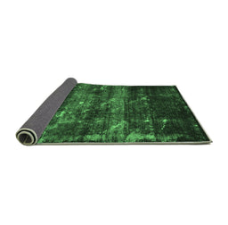 Sideview of Abstract Emerald Green Modern Rug, abs1114emgrn