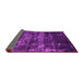 Sideview of Abstract Pink Modern Rug, abs1114pnk