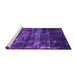 Sideview of Machine Washable Abstract Purple Modern Area Rugs, wshabs1114pur