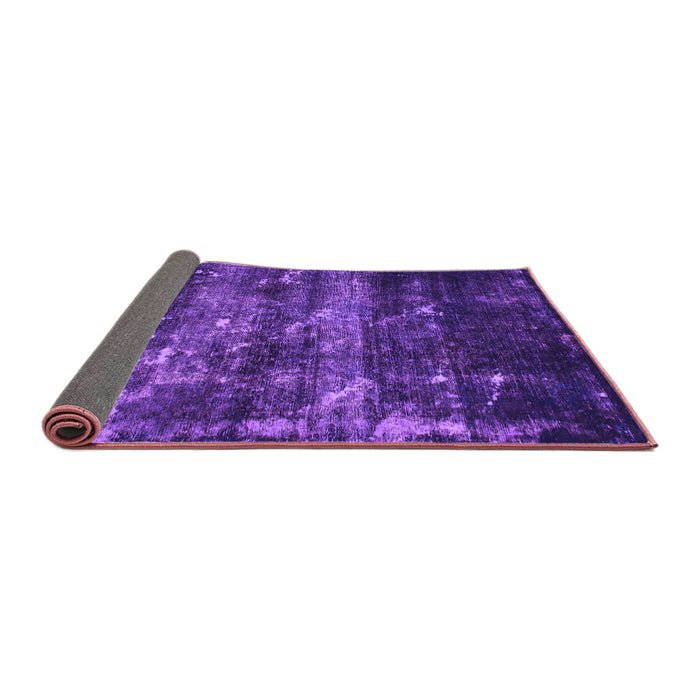 Sideview of Abstract Purple Modern Rug, abs1114pur