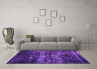 Machine Washable Abstract Purple Modern Rug, wshabs1114pur