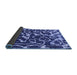 Sideview of Abstract Blue Modern Rug, abs1115blu