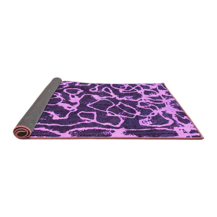 Sideview of Abstract Pink Modern Rug, abs1115pnk