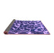 Sideview of Abstract Purple Modern Rug, abs1115pur