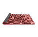 Abstract Red Modern Area Rugs