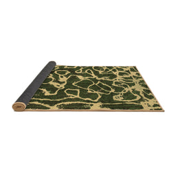 Sideview of Abstract Brown Modern Rug, abs1115brn