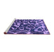 Sideview of Machine Washable Abstract Purple Modern Area Rugs, wshabs1115pur