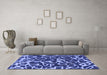 Machine Washable Abstract Blue Modern Rug in a Living Room, wshabs1115blu