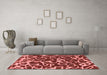 Modern Red Washable Rugs