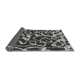 Sideview of Abstract Gray Modern Rug, abs1115gry
