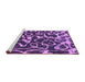 Sideview of Machine Washable Abstract Pink Modern Rug, wshabs1115pnk