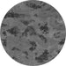 Round Persian Gray Bohemian Rug, abs1116gry