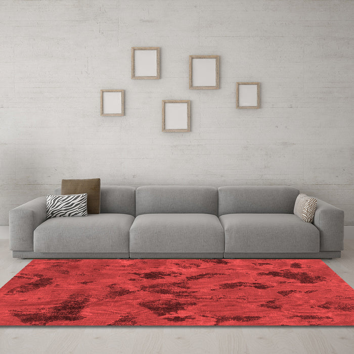 Bohemian Red Washable Rugs