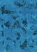 Machine Washable Persian Turquoise Bohemian Area Rugs, wshabs1116turq
