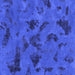 Square Machine Washable Persian Blue Bohemian Rug, wshabs1116blu