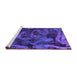 Sideview of Machine Washable Persian Purple Bohemian Area Rugs, wshabs1117pur