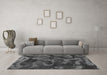 Machine Washable Persian Gray Bohemian Rug in a Living Room,, wshabs1117gry