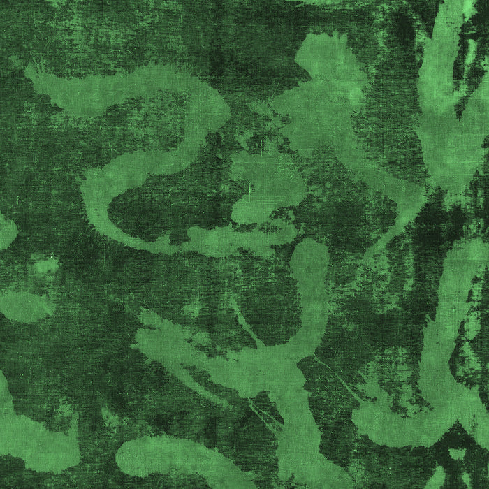 Machine Washable Persian Emerald Green Bohemian Area Rugs, wshabs1117emgrn