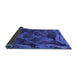 Sideview of Persian Blue Bohemian Rug, abs1117blu