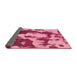 Sideview of Abstract Hot Pink Modern Rug, abs1118