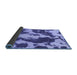 Sideview of Abstract Blue Modern Rug, abs1118blu