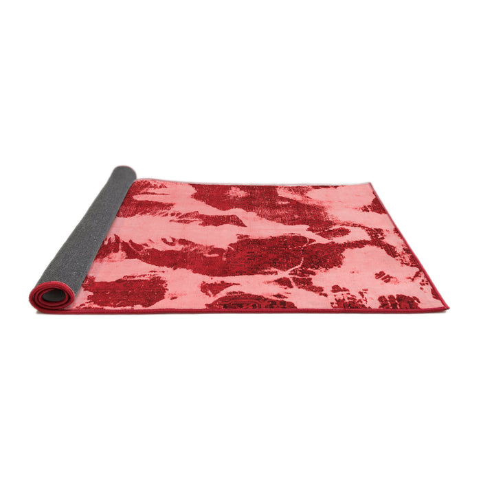 Abstract Red Modern Area Rugs