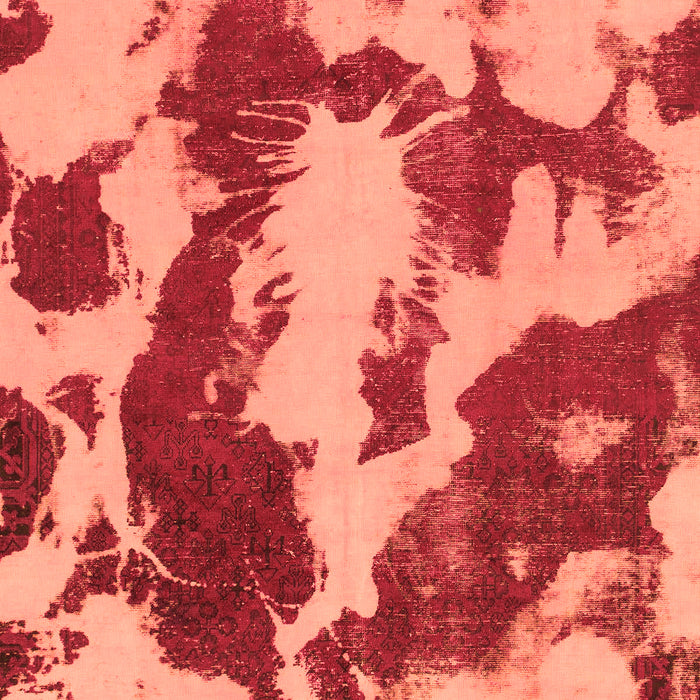 Machine Washable Abstract Orange Modern Area Rugs, wshabs1118org