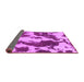 Sideview of Abstract Purple Modern Rug, abs1118pur