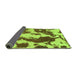 Sideview of Abstract Green Modern Rug, abs1118grn