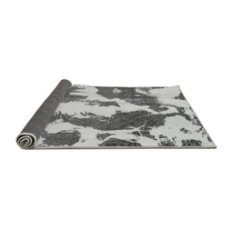 Sideview of Abstract Gray Modern Rug, abs1118gry