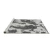 Sideview of Machine Washable Abstract Gray Modern Rug, wshabs1118gry