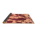 Sideview of Abstract Brown Modern Rug, abs1118brn