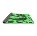 Sideview of Abstract Emerald Green Modern Rug, abs1118emgrn