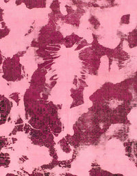 Machine Washable Abstract Hot Pink Rug, wshabs1118