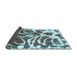 Sideview of Abstract Light Blue Modern Rug, abs1119lblu