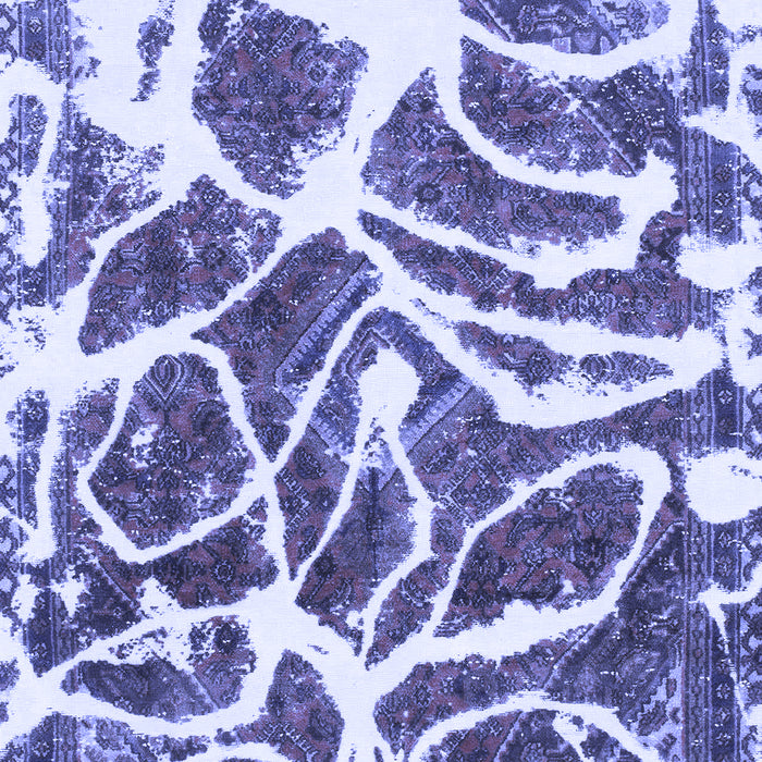 Machine Washable Abstract Blue Modern Rug, wshabs1119blu