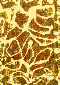 Abstract Yellow Modern Rug, abs1119yw