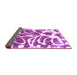 Sideview of Abstract Purple Modern Rug, abs1119pur