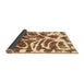 Sideview of Abstract Brown Modern Rug, abs1119brn