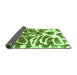 Sideview of Abstract Green Modern Rug, abs1119grn