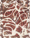 Machine Washable Abstract Brown Red Rug, wshabs1119