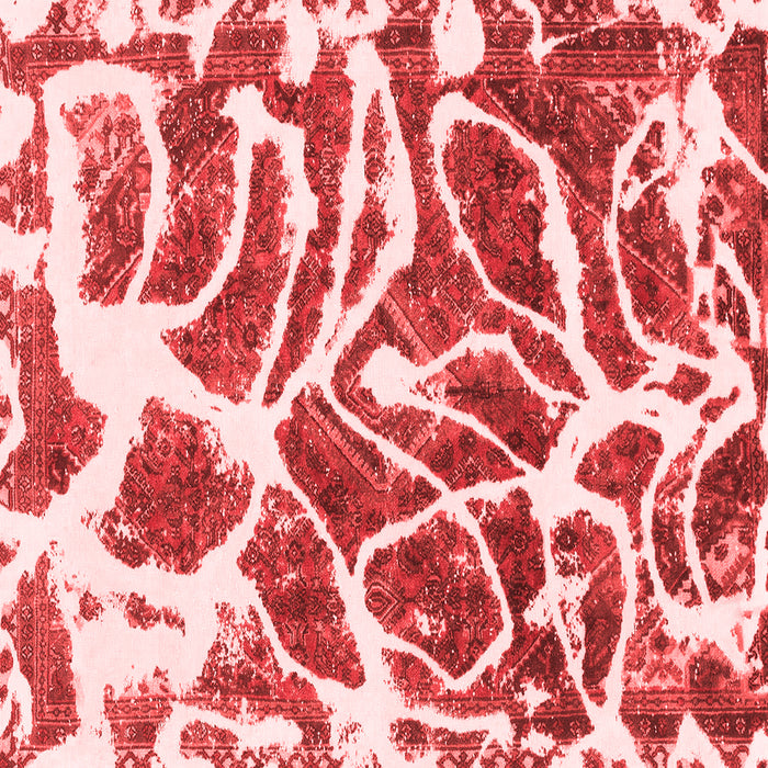 Machine Washable Abstract Red Modern Rug, wshabs1119red