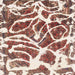 Square Machine Washable Abstract Brown Red Rug, wshabs1119