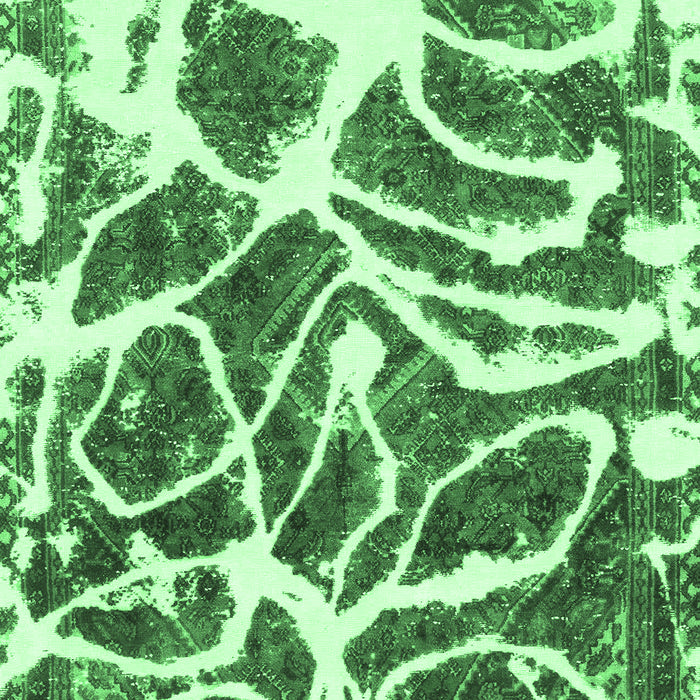 Abstract Emerald Green Modern Rug, abs1119emgrn