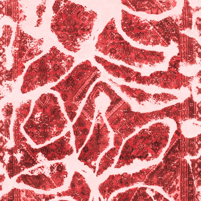 Machine Washable Abstract Red Modern Rug, wshabs1119red