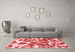 Modern Red Washable Rugs