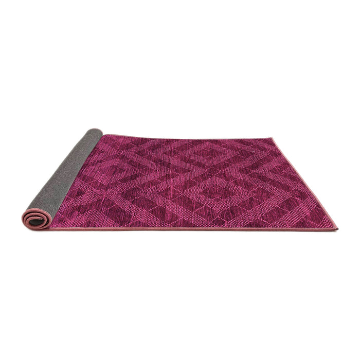 Sideview of Abstract Pink Modern Rug, abs111pnk