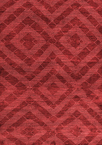 Abstract Red Modern Rug, abs111red