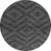 Round Machine Washable Abstract Gray Modern Rug, wshabs111gry